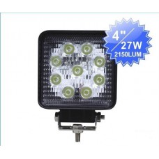 27W LED Arbeitsscheinwerfer Zusatzscheinwerfer Arbeitslampe 12v 24v IP67 Traktor eckig